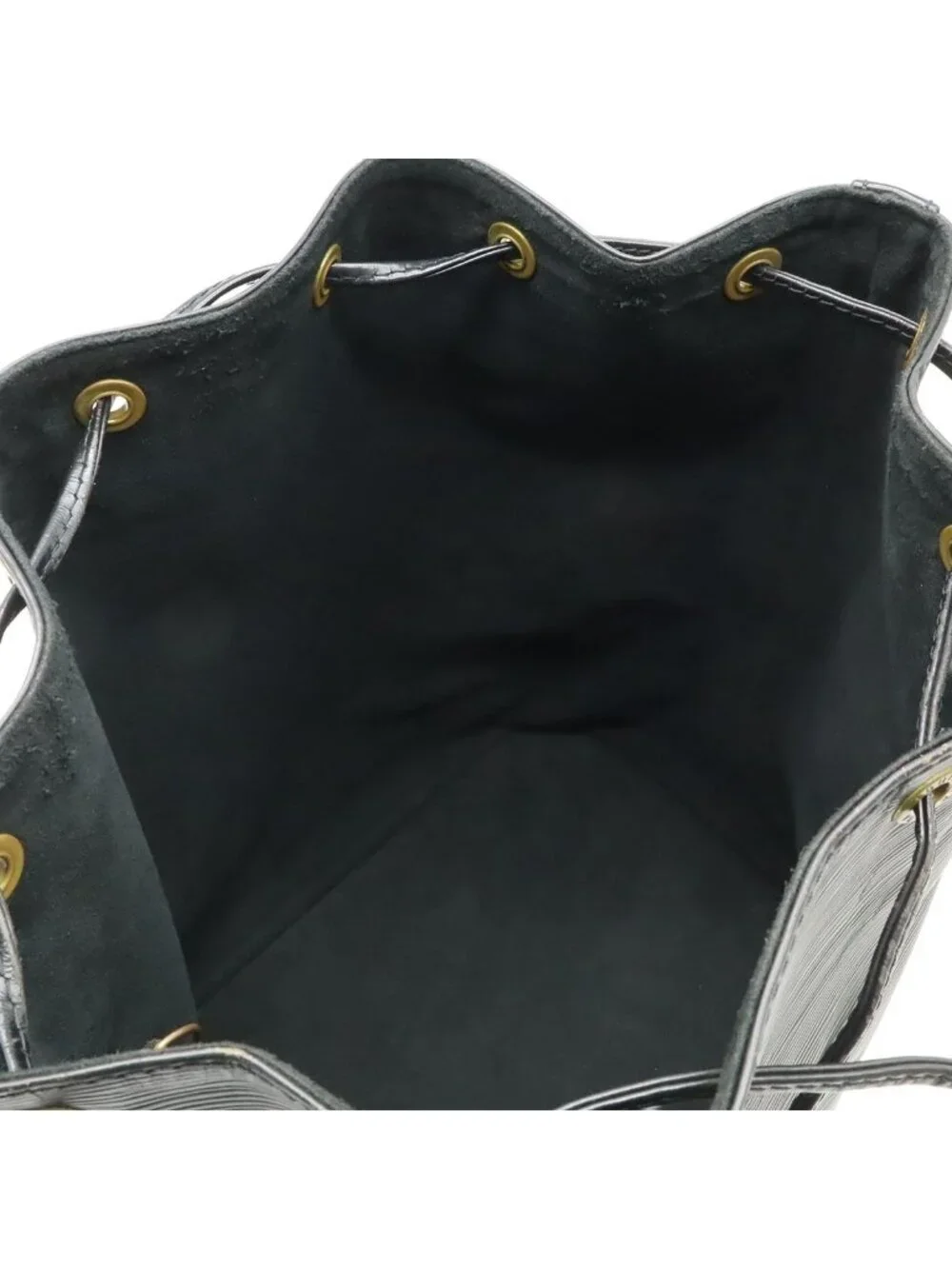 Louis Vuitton Epi Noe Shoulder Bag Drawstring Noir Black Gold